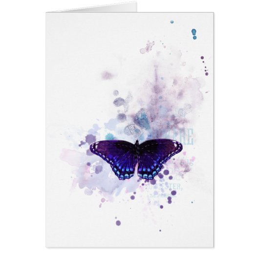 butterfly ink impression cards (Front)
