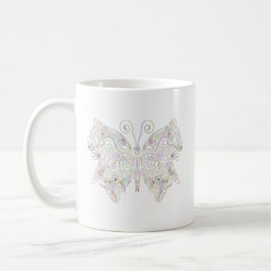 Butterfly Insect Design Colorful Nature Coffee Mug