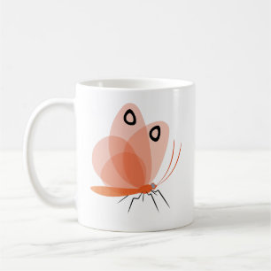 Butterfly Insect Drawing Hand-Drawn Nature Coffee Mug