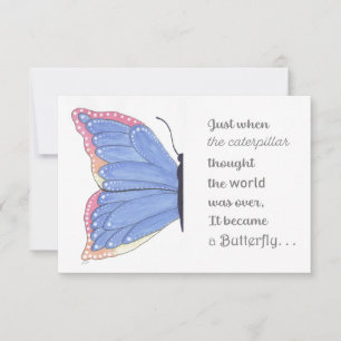 Butterfly Inspiration Thank You Card