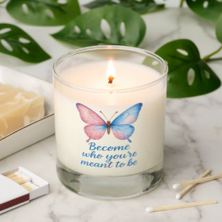 Butterfly Inspirational Candle Label