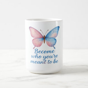 Butterfly Inspirational Candle Label Coffee Mug