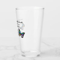 Motivational Themed Cup Positive Saying Libbey Cup Beer Shaped Cup