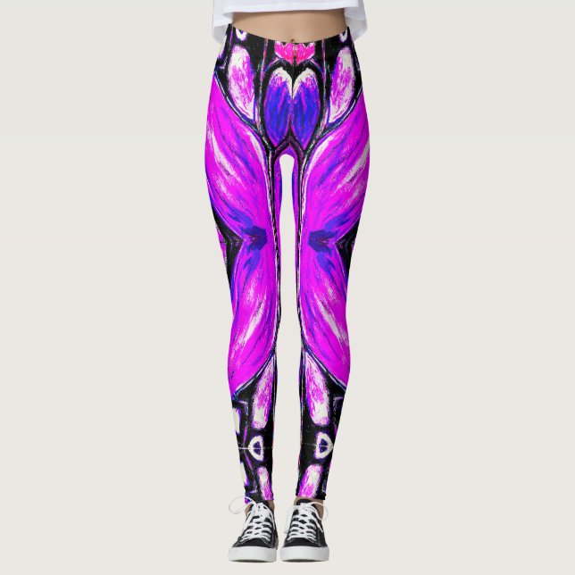 Butterfly Inspired Leggings (Front)