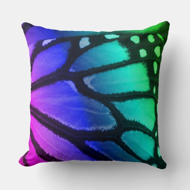 Butterfly Inspired Throw Pillow (Front)