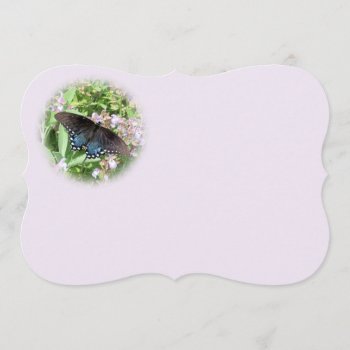 Butterfly Invitation Or Greeting- Personalize by MakaraPhotos at Zazzle