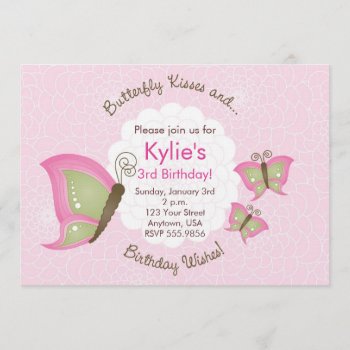 Butterfly Invitations by BarbaraNeelyDesigns at Zazzle