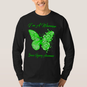 Butterfly Iu2019m A Warrior Brain Injury Awareness T-Shirt