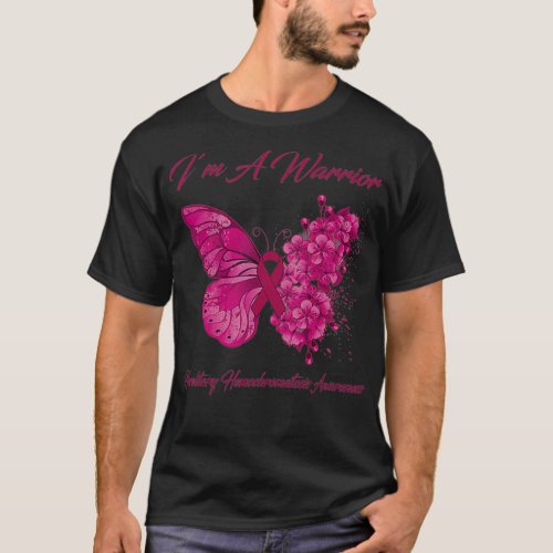 Butterfly Iu2019m A Warrior Hereditary Hemochromat T_Shirt