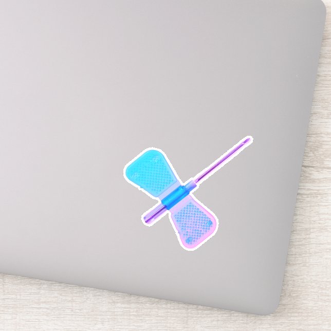Butterfly IV Needle Nurse Sticker (Detail)