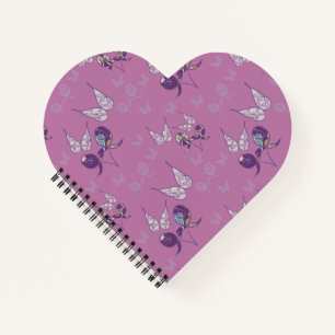Butterfly Joy Heart-Shaped Spiral-Bound Notebook