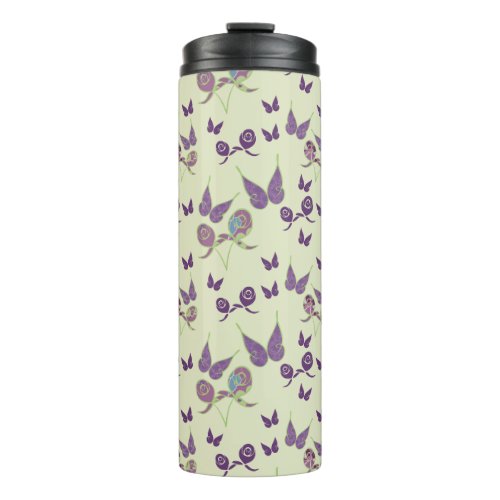 Butterfly Joy in Cream Thermal Tumbler