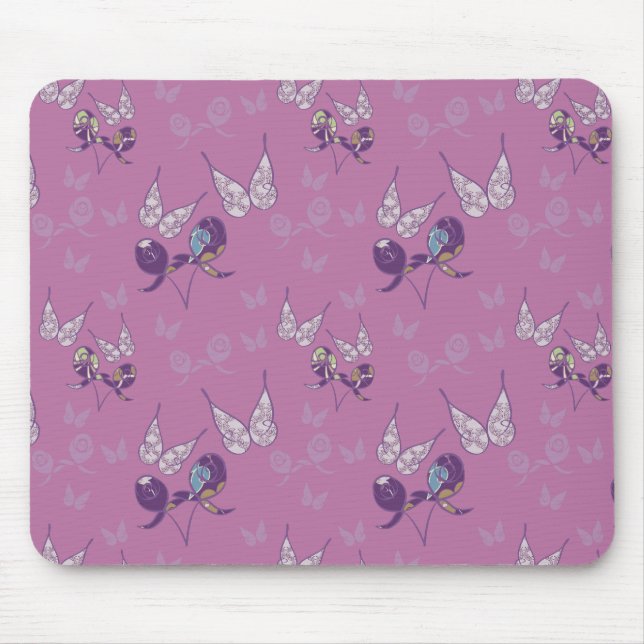 Butterfly Joy Mousepad (Purple) (Front)