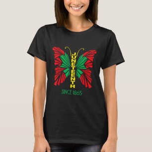 Butterfly Juneteenth Freedom - June 19th 1865 Afro T-Shirt