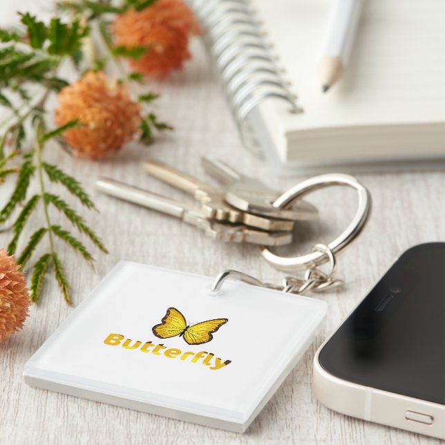 Butterfly Keychain (Front Right)