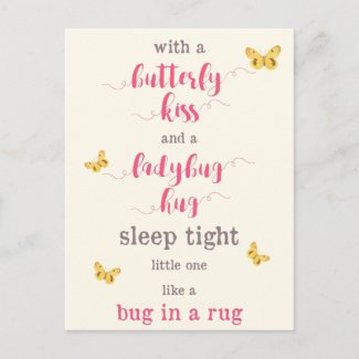 Butterfly Kiss & Ladybug Hug Kids Poem