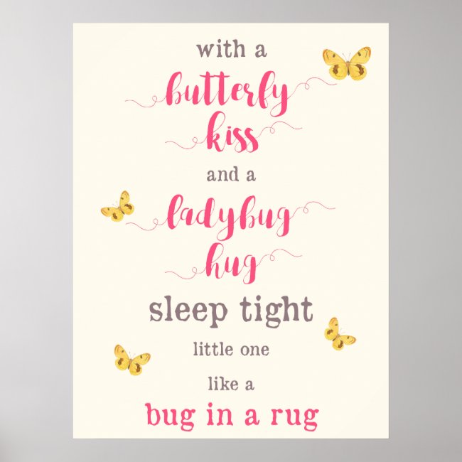 Butterfly Kiss & Ladybug Hug Nursery Poem