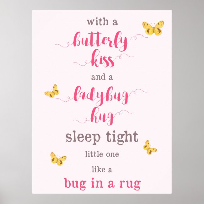 Butterfly Kiss & Ladybug Hug Nursery Poem
