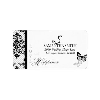 Butterfly Kisses Address Label B_DrMullins