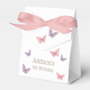 Butterfly Kisses and Birthday Wishes Birthday Favor Boxes