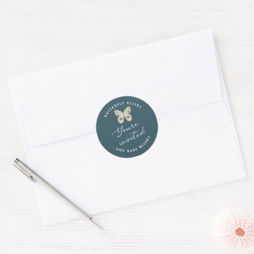 Butterfly Kisses  Baby Wishes Envelope Seal
