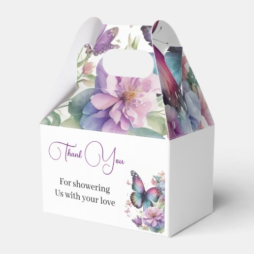 Butterfly kisses  Baby Wishes  Favor Boxes