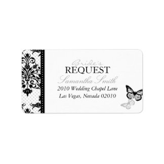 Butterfly Kisses Bold Address Label