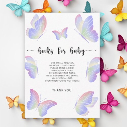 Butterfly Kisses books for baby ticket  Enclosure Card