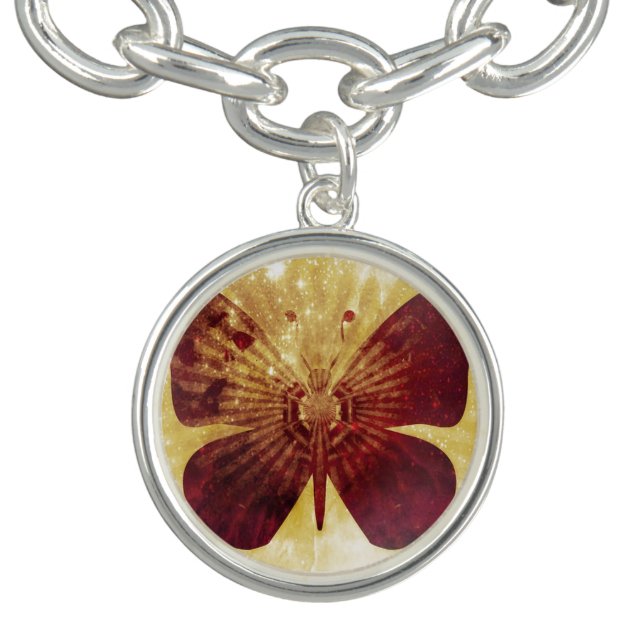 Butterfly Kisses Charm Bracelet (Design)