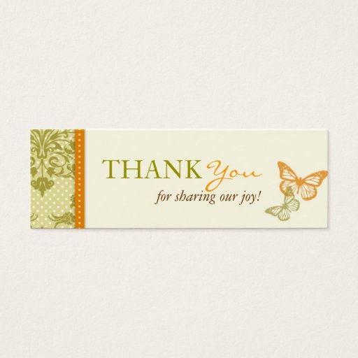 Customizable Butterfly Kisses Charming TY Skinny Card Business Cards