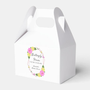 Butterfly Kisses For The Future Mrs. Bridal Shower Favor Boxes