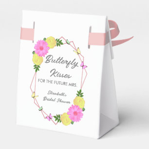 Butterfly Kisses For The Future Mrs. Bridal Shower Favor Boxes