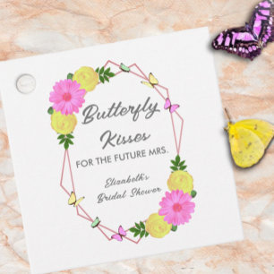 Butterfly Kisses For The Future Mrs. Bridal Shower Favor Tags