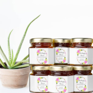 Butterfly Kisses For The Future Mrs. Bridal Shower Honey Jar Favors