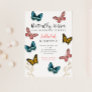 Butterfly Kisses Girls Birthday Party Invitation