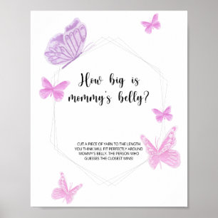 Butterfly kisses how big is mommy's belly game  poster
