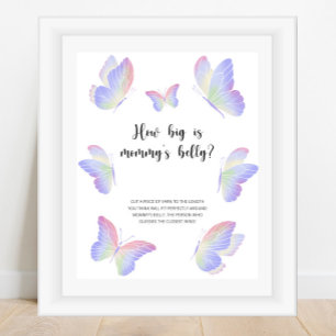 Butterfly kisses how big is mommy's belly game  poster