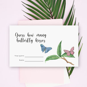 Butterfly Kisses How many butterfly kisses Enclosure Card