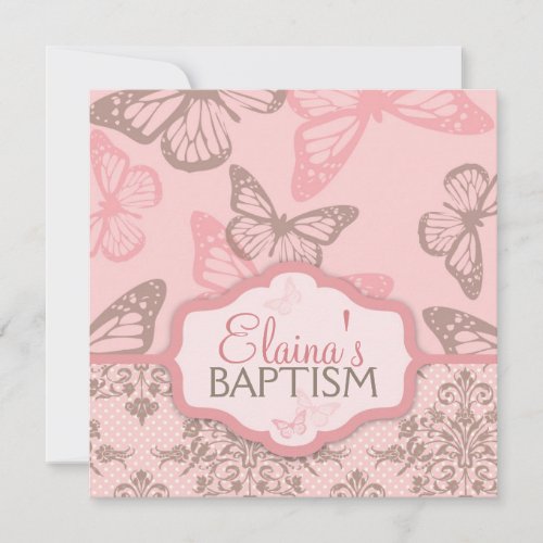 Butterfly Kisses Invitation Square Petal_demetra