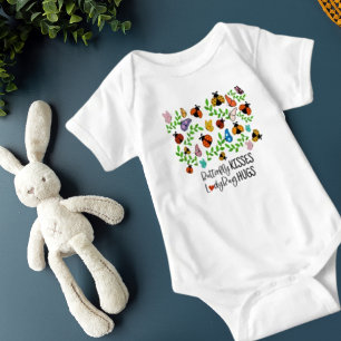 Butterfly Kisses, Ladybug Hugs Baby Bodysuit