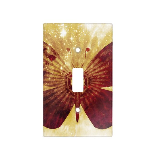 Butterfly Kisses Light Switch Cover (Front)