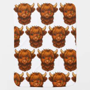 Butterfly Kisses & Moo Hugs – Throw Pillow Baby Blanket