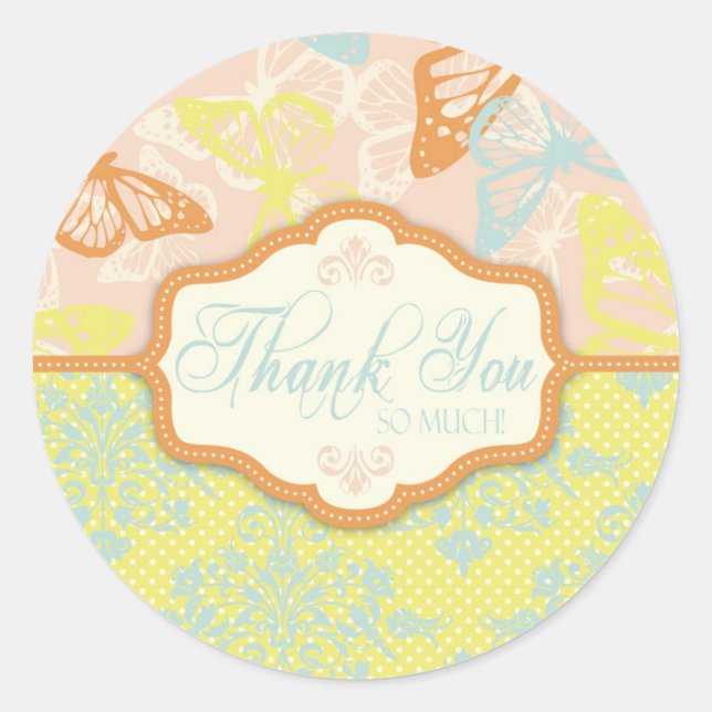 Butterfly Kisses Sweet TY Sticker (Front)