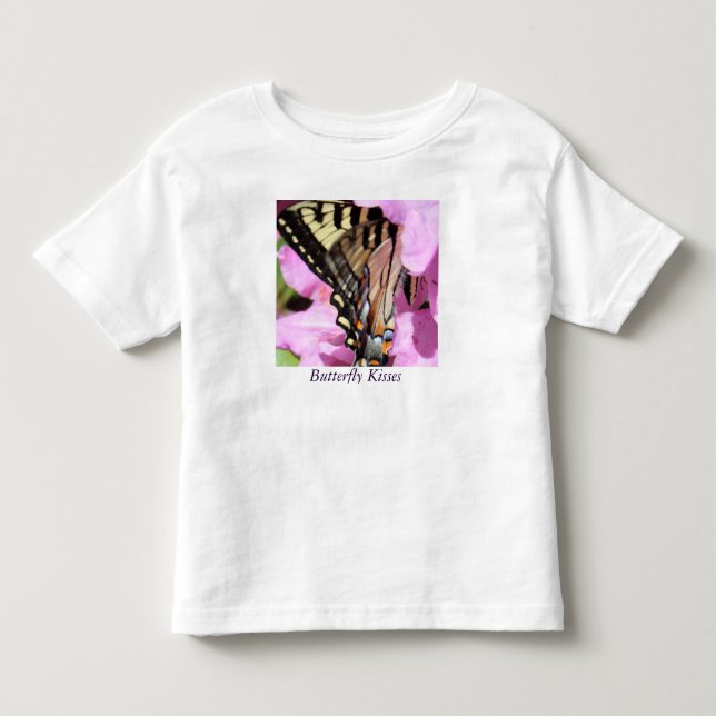 Butterfly Kisses Toddler Dress T-shirt (Front)