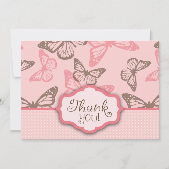Butterfly Kisses TY Card 2 Pink (Front)