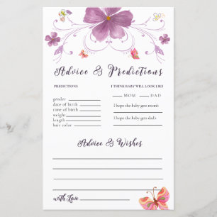 Butterfly Kisses Wishes Advice & Prediction Cards