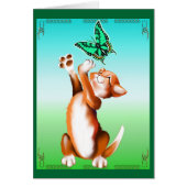 Butterfly Kitten Card (Front)
