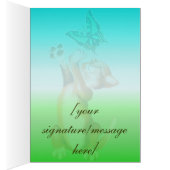 Butterfly Kitten Card (Inside (Right))