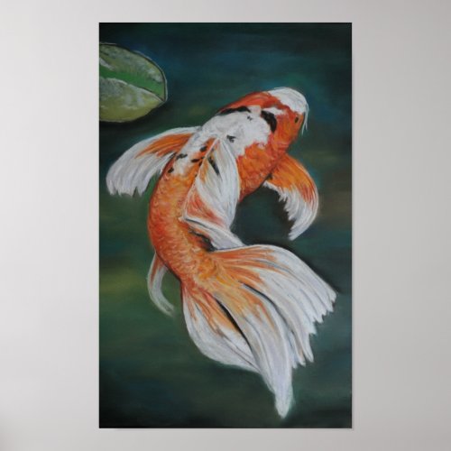 Butterfly Koi Fish Poster
