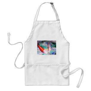 Butterfly Koi watercolour Japanese Fish Art Adult Apron